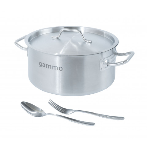 GAMMO kastrol s vekom 8 litrový 28x13cm